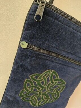 Ganesh Himal Artisanal Handcrafted Celtic Knot Velveteen Crossbody ✨